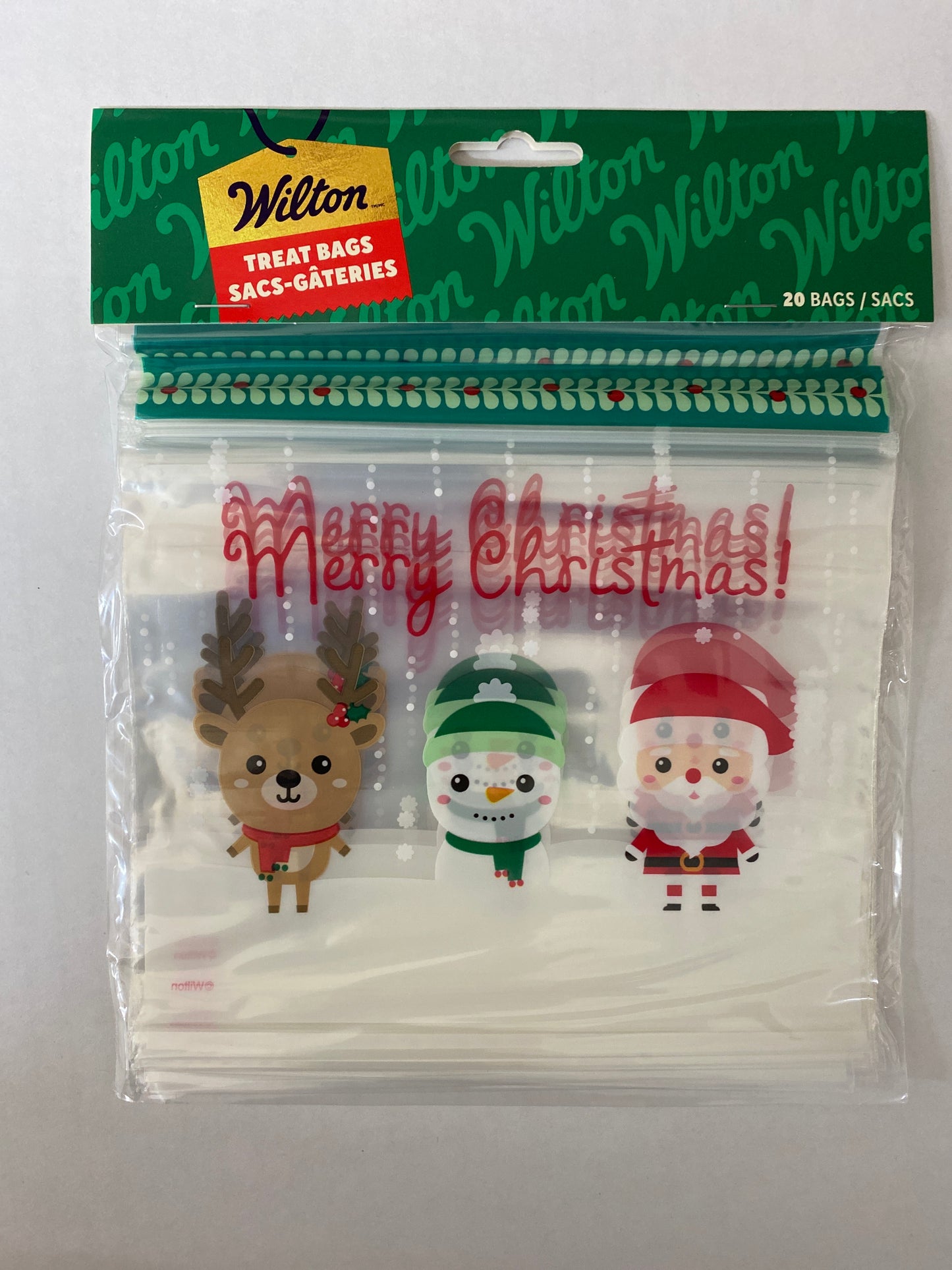 Santa and Friends Reseal Bags, 20 Pack