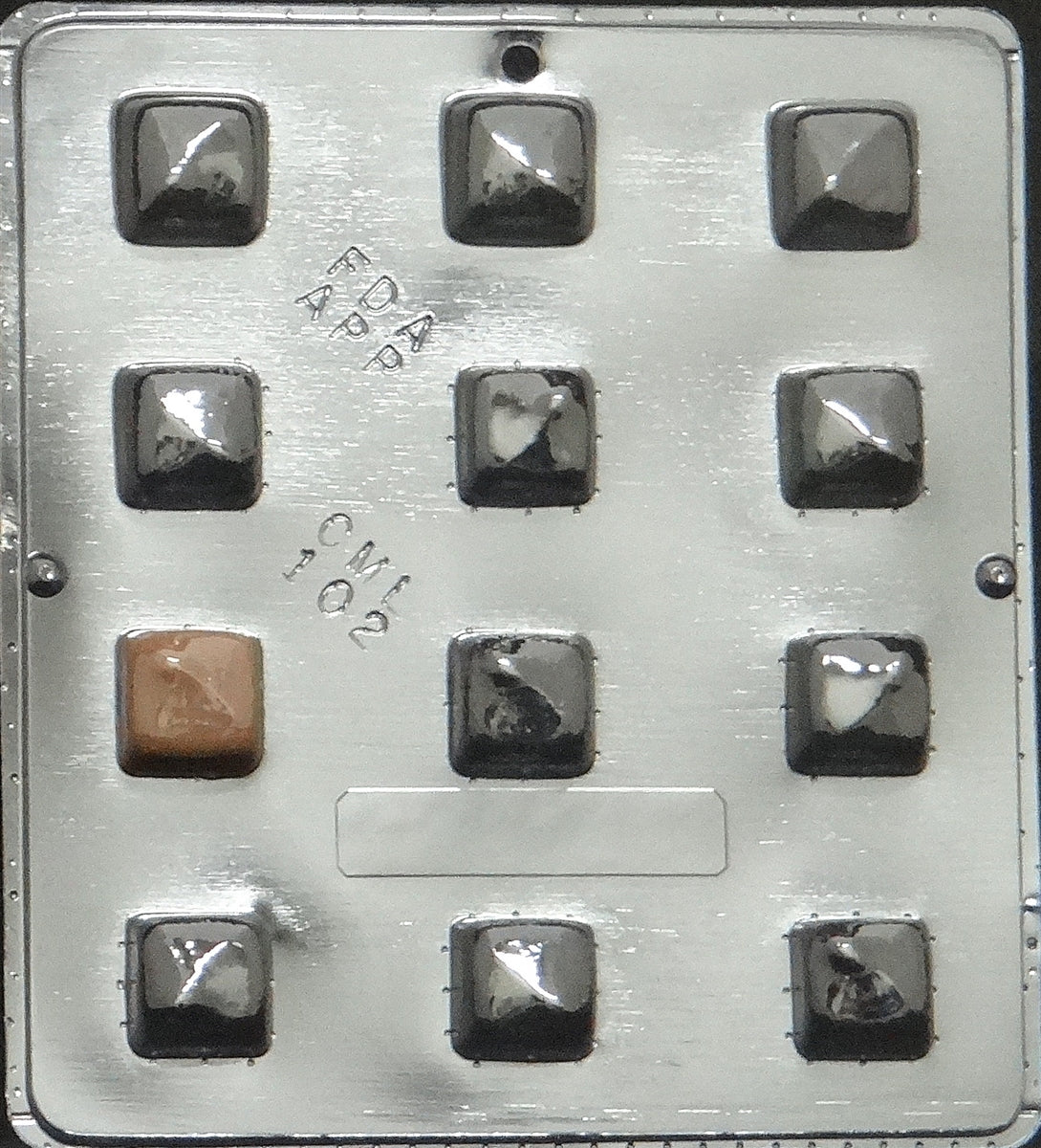 Caramel Square Mold, 12 cavity