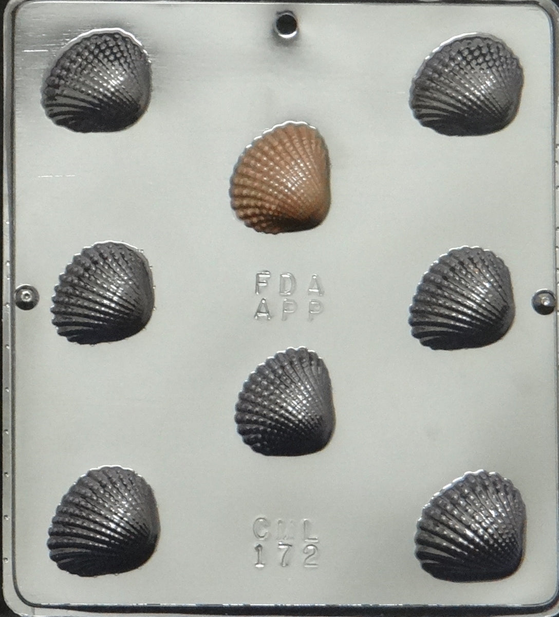 Scallop Shells Bite Size Mold (8 cavity)
