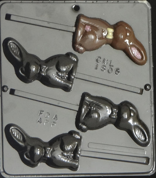 Bunny Side View with Bowtie Pop