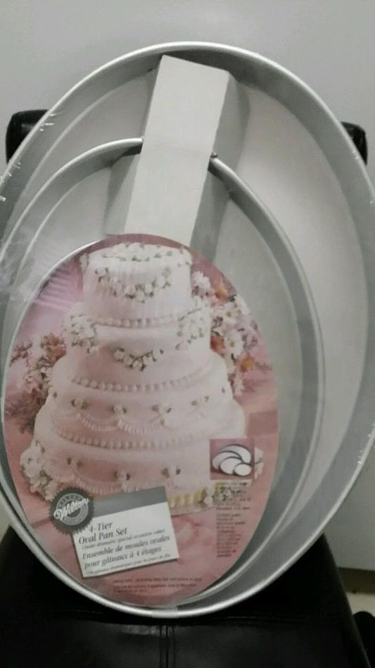 Wilton Oval 4-Tier Pan Set