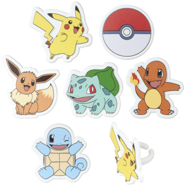 Pokemon Rings, 12 Pack