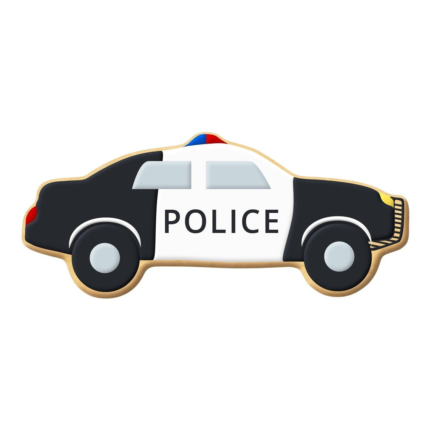 Police Car Cookie Cutter, 4"