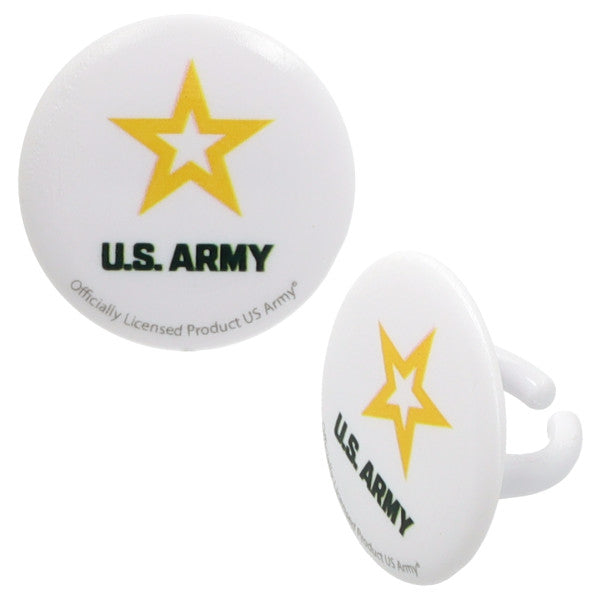 Military Army Rings, 8 Pack