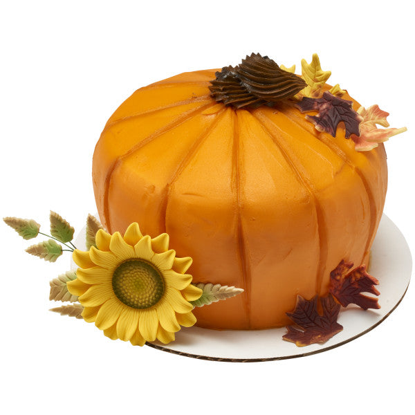 Gum Paste Fall Leaves, 8 pack