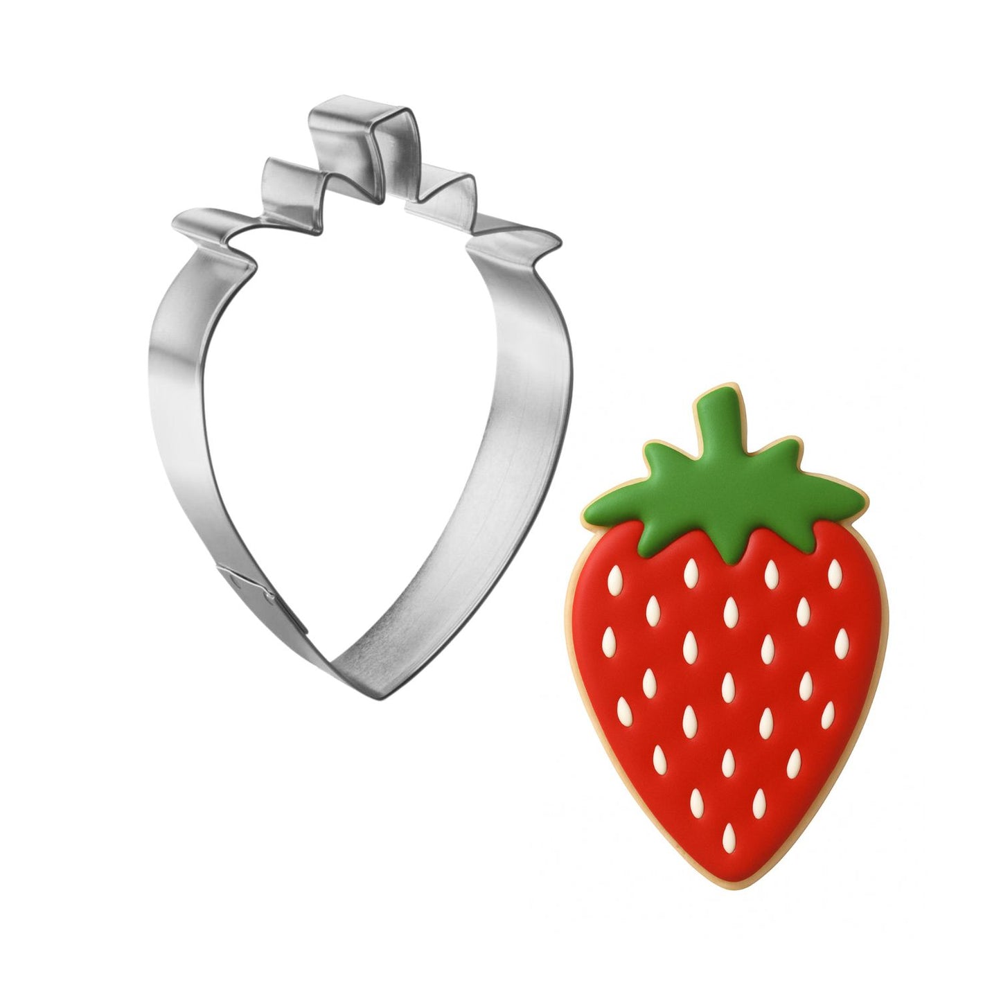 Strawberry Cookie Cutter, 3.5"
