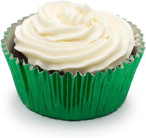 Green Foil Bake Cups, 32 pack