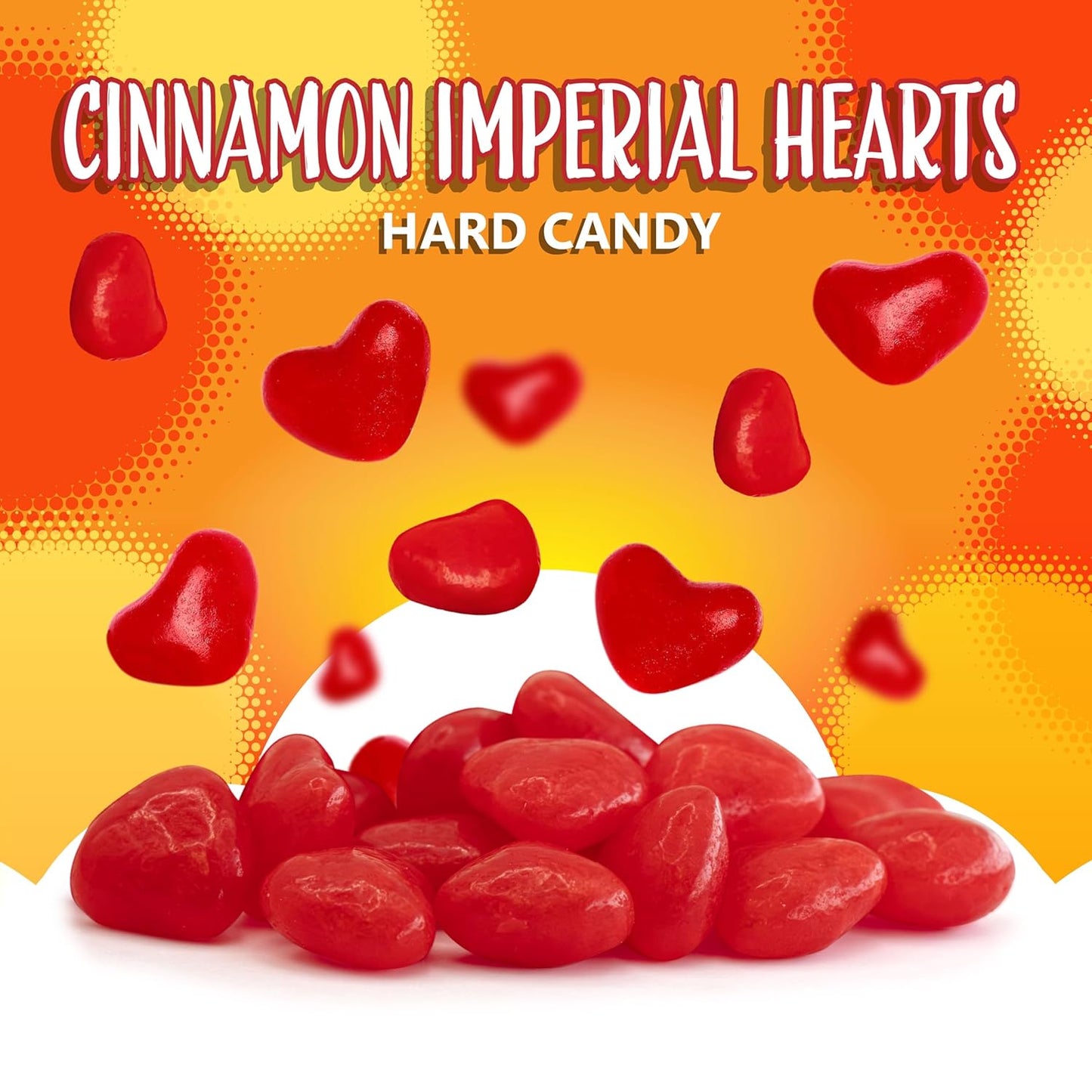 Cinnamon Imperial Red Hot Hearts, 2.5 oz