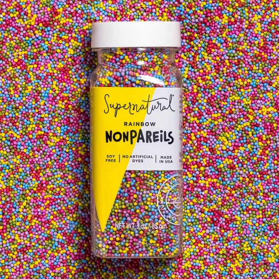 Supernatural Dye-Free Rainbow Nonpareils, 3oz