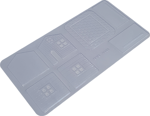 Chocolate House with Base 7-piece Mold, BWB