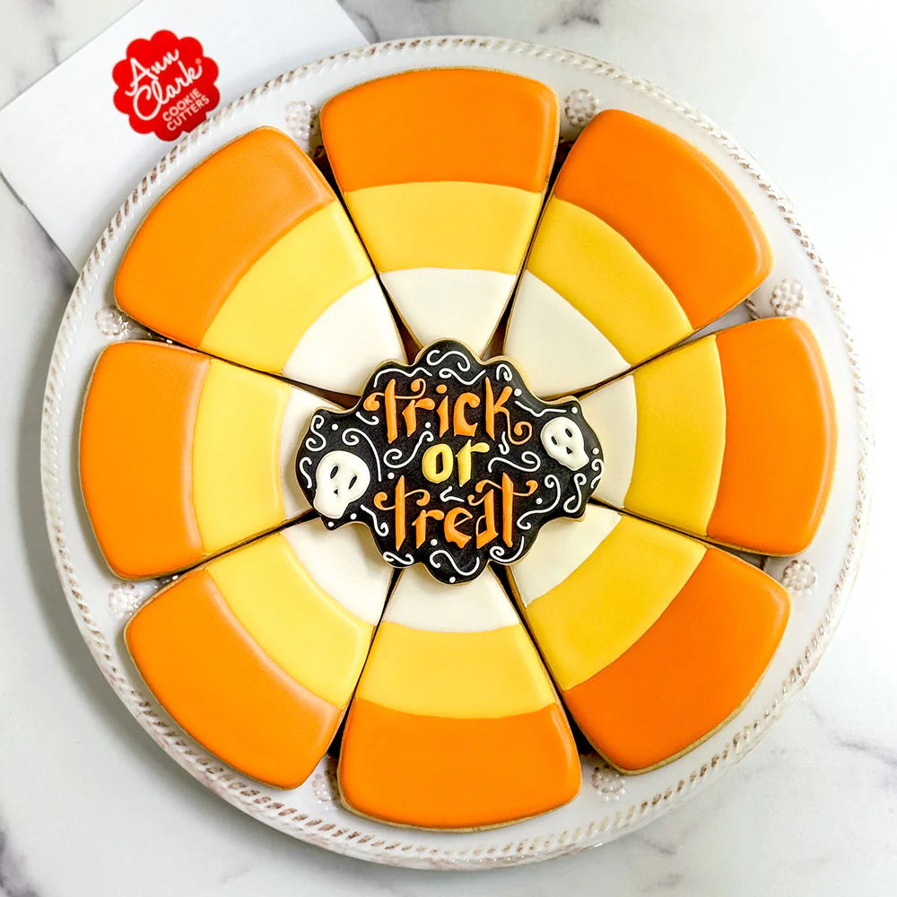 Candy Corn Triangle Pie Wedge Cookie Cutter, 4"