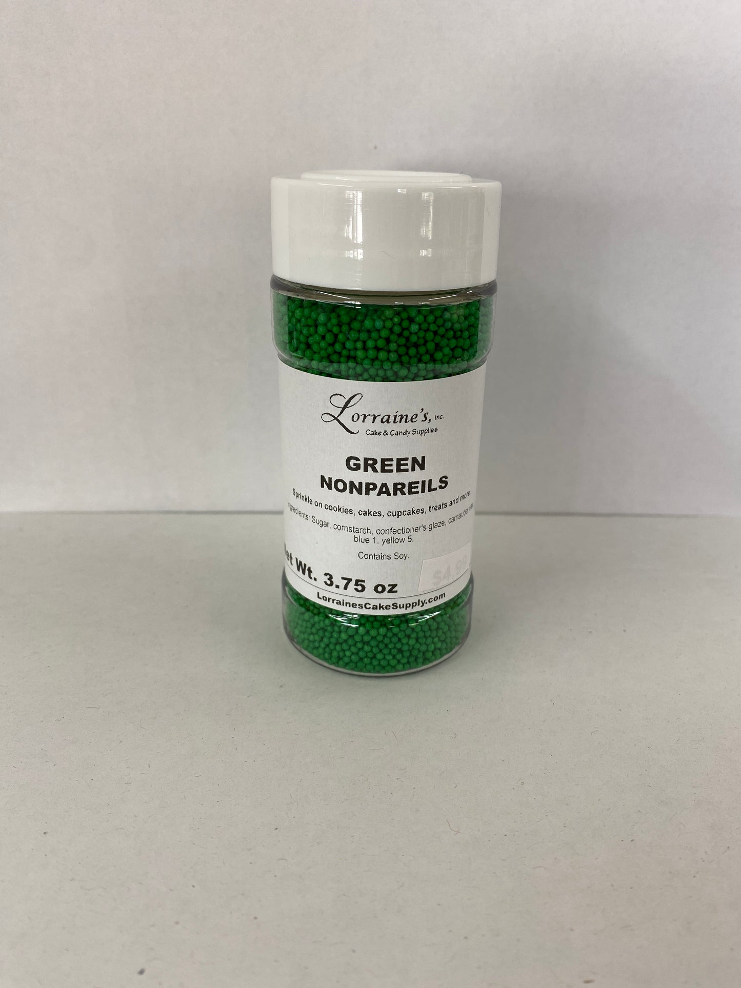 Green Nonpareils, 3.75oz.
