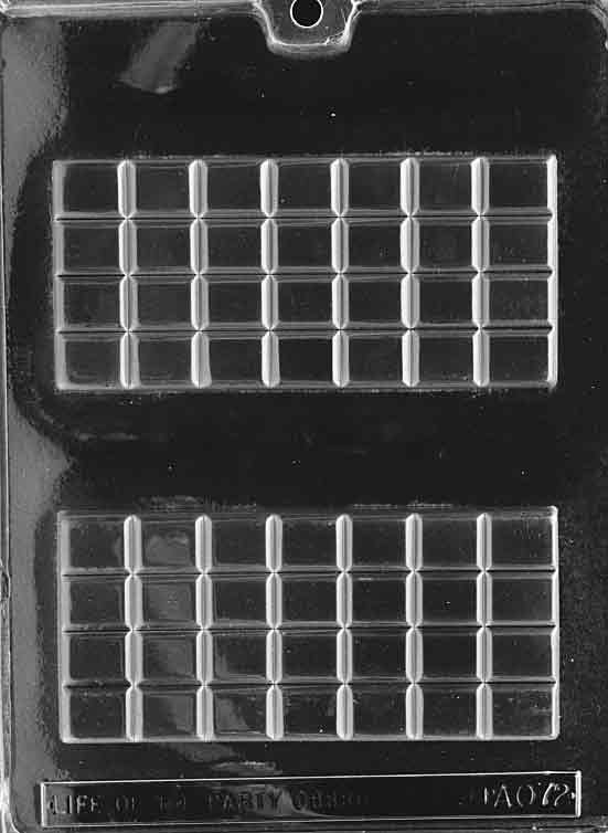Candy Bar Mold, 28 pieces, 3.1 oz