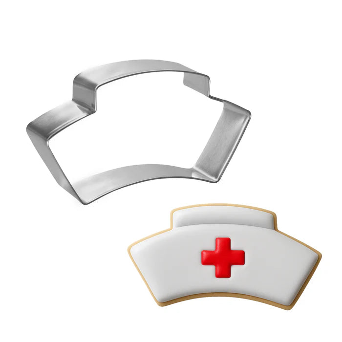 Nurse Hat Cookie Cutter, 4"