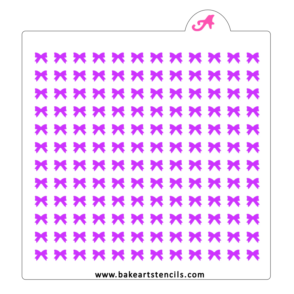 Sprinkle Art Stencil, Bow Sprinkles