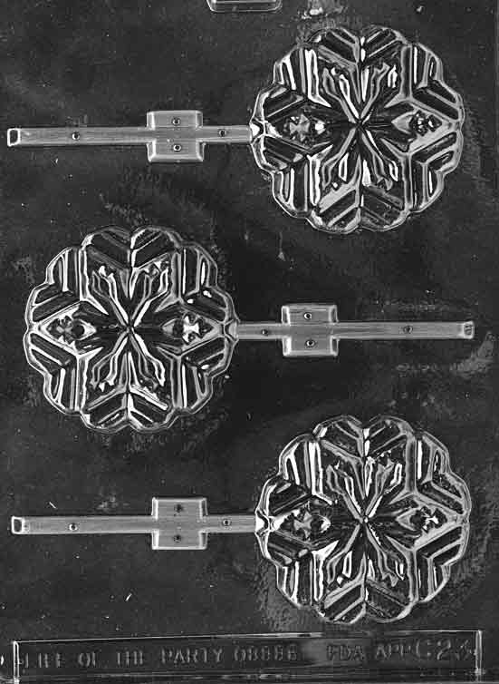 Large Snowflake Pop, 3-cavity