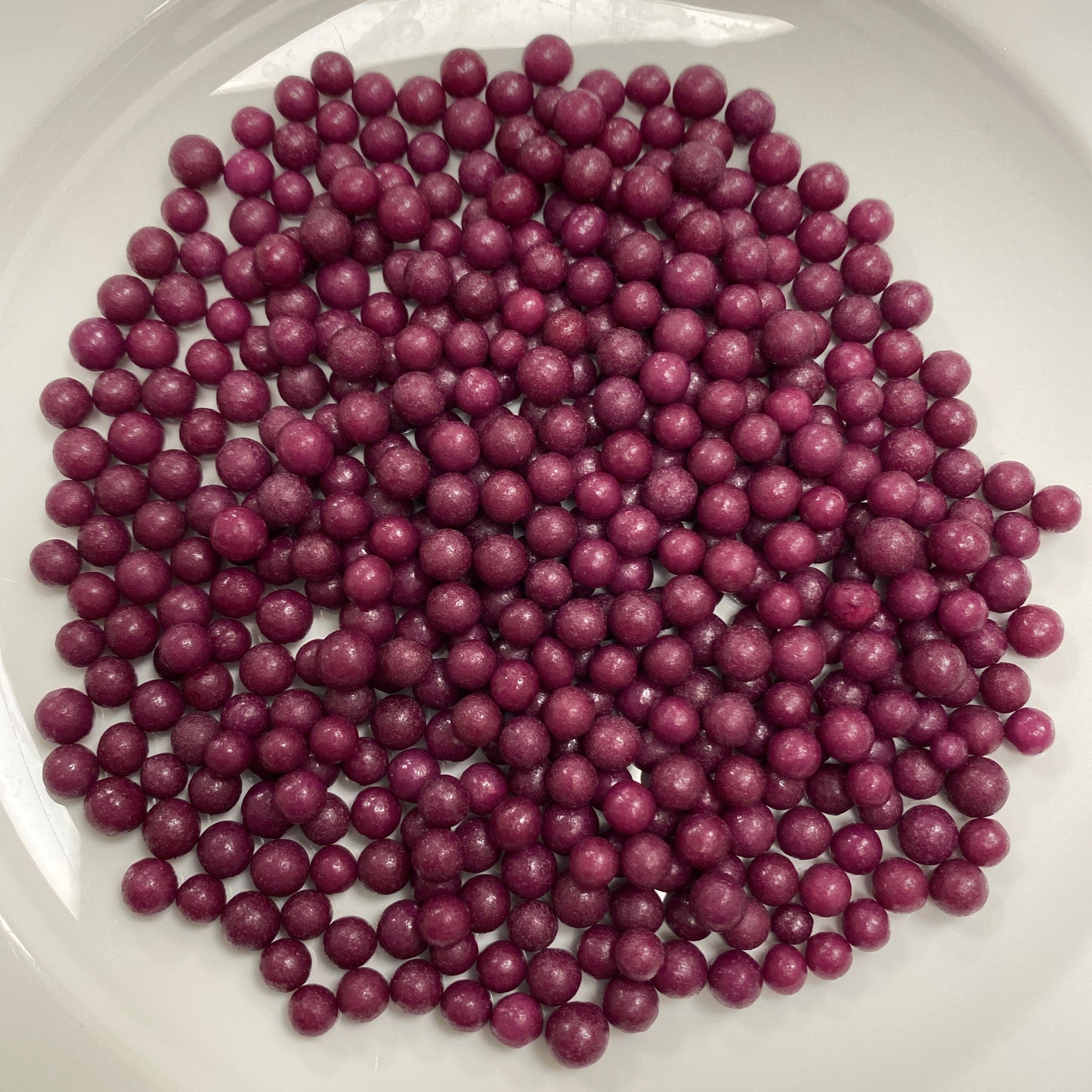 Purple (Plum) Sugar Pearls 4mm, 2 oz