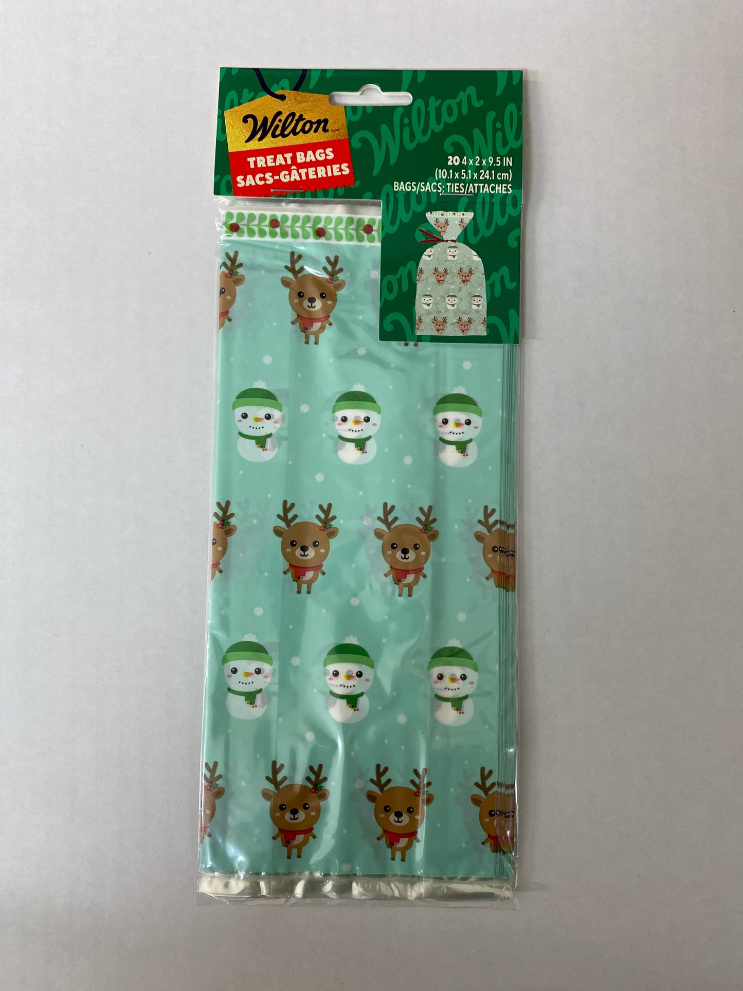 Santa and Friends Treat Bags and Ties, 20 pack
