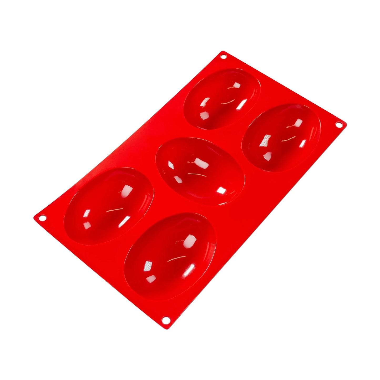 Silicone Half Egg Mold Pan 4.4 oz, 5-cavity
