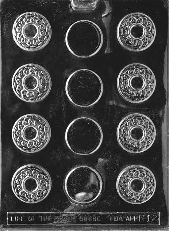 Oreo Cookie (3 Piece) Mold