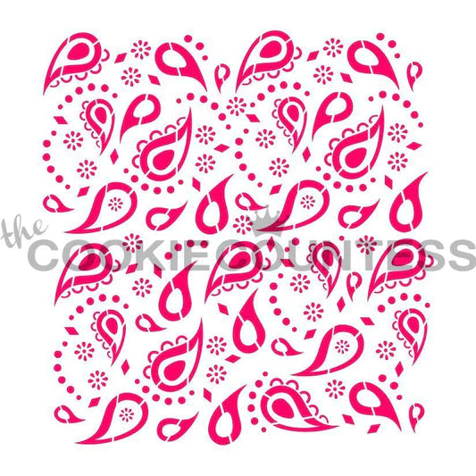 Mini Paisley Pattern Stencil