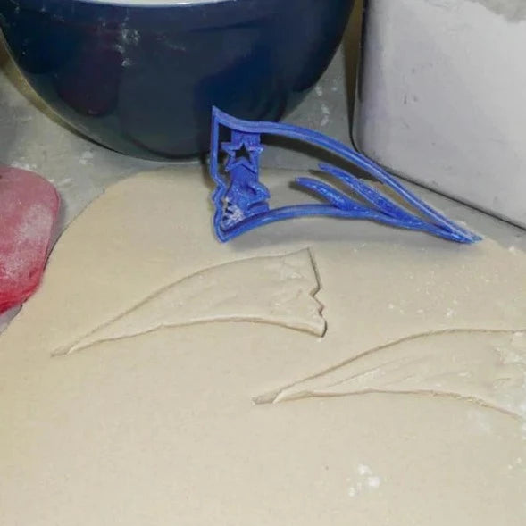 New England Patriots NFL Football Logo Plastic Cookie Cutter