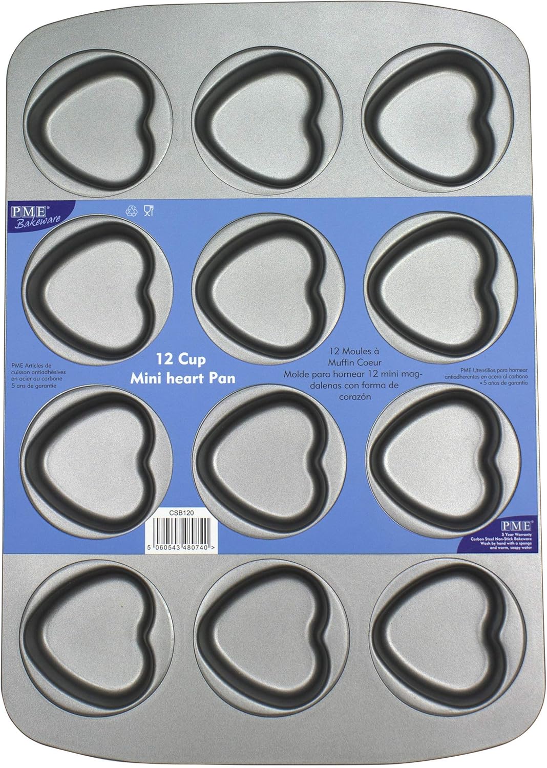 PME Mini Heart Pan, 12-Cup