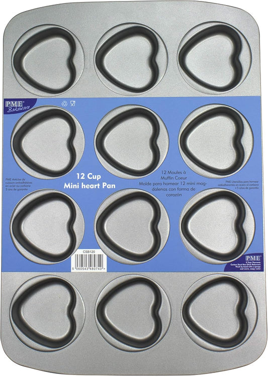 PME Mini Heart Pan, 12-Cup