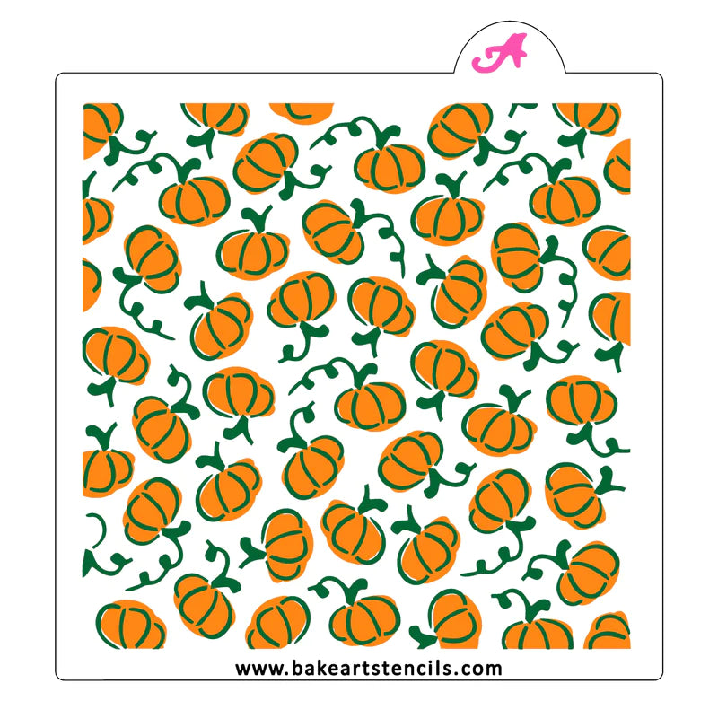 Painted Pumpkins Cookie Stencil, 2 piece Set