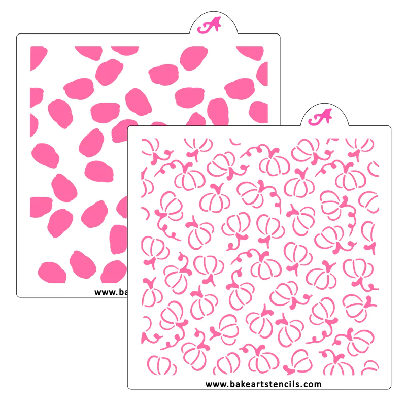 Painted Pumpkins Cookie Stencil, 2 piece Set
