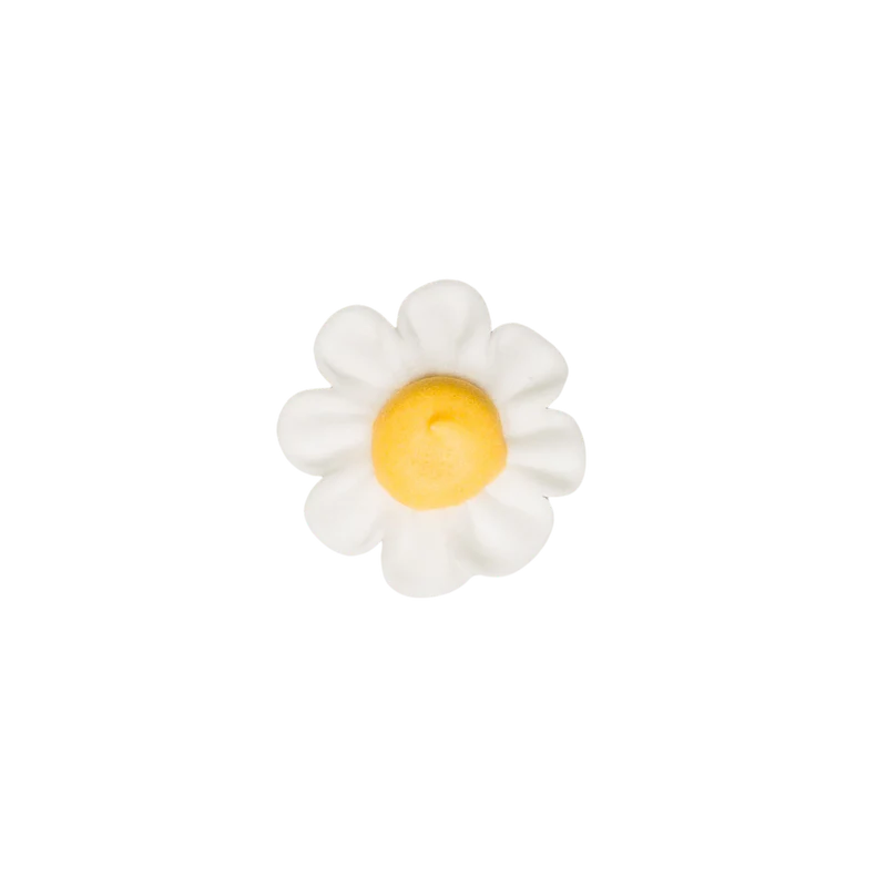 Royal Icing 1" Daisy, White 6 Pack