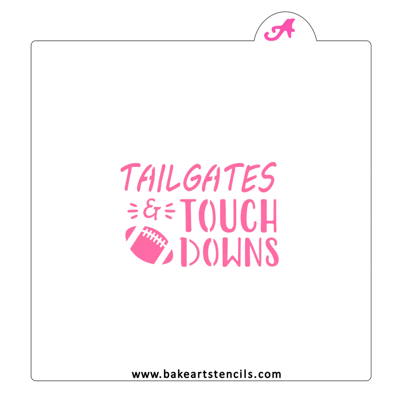 Tailgates and Touchdowns Cookie Stencil