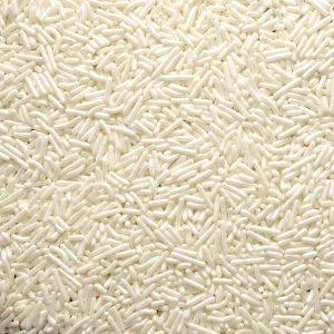 Jimmies White Pearl Bits, 3oz
