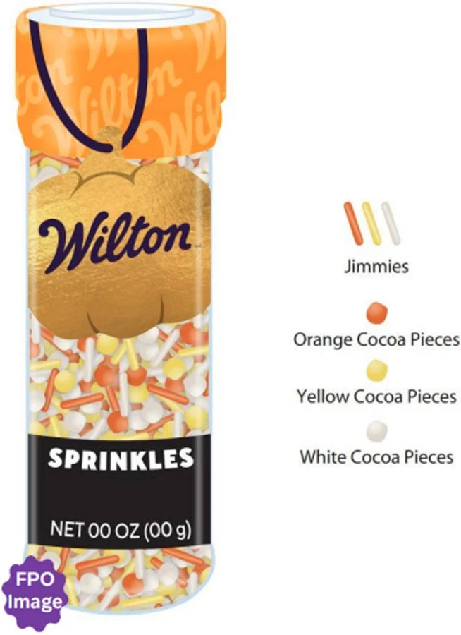 Halloween Org,Ylw,Wht Chocolate Flavored Sprinkle Mix