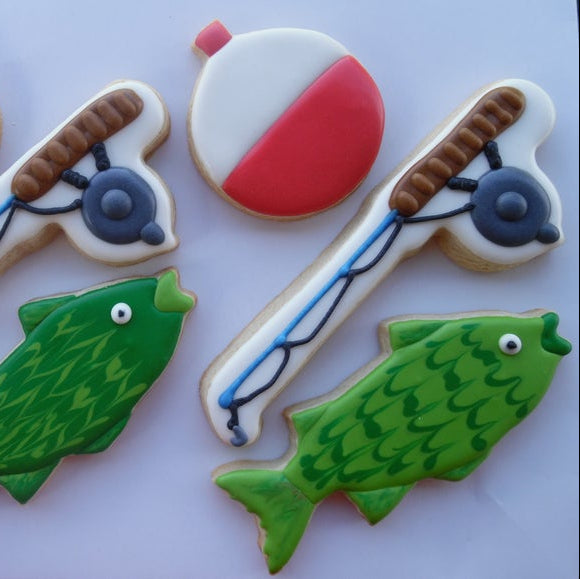 Fishing Pole Cookie Cutter, 6"