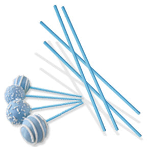 Blue Lollipop Sticks, 4", 25 Pack