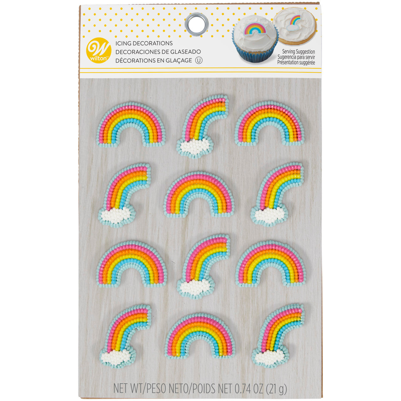 Rainbow Icing Decorations, Dot Matrix