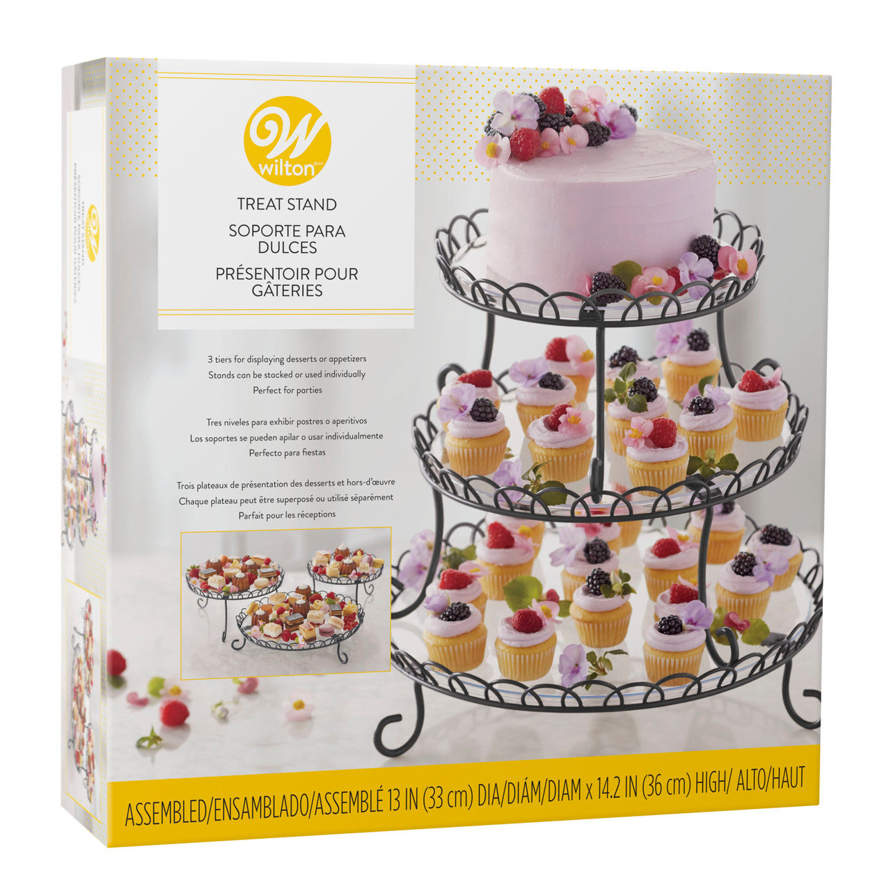 Wilton 3-Tier Steel Cupcake & Treat Stand