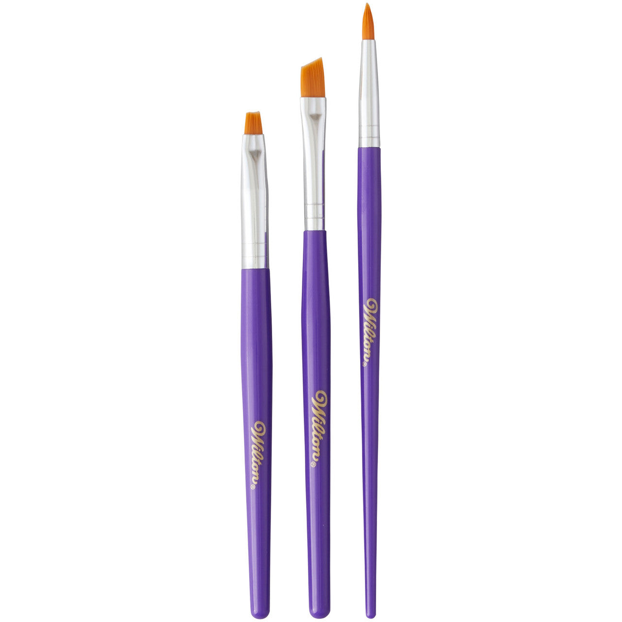 Decorating Brush Set, 3 Piece