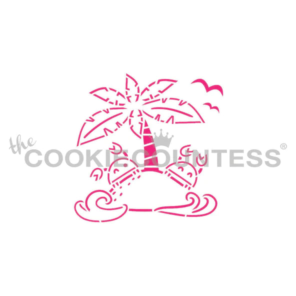 Crab Island Party PYO Stencil