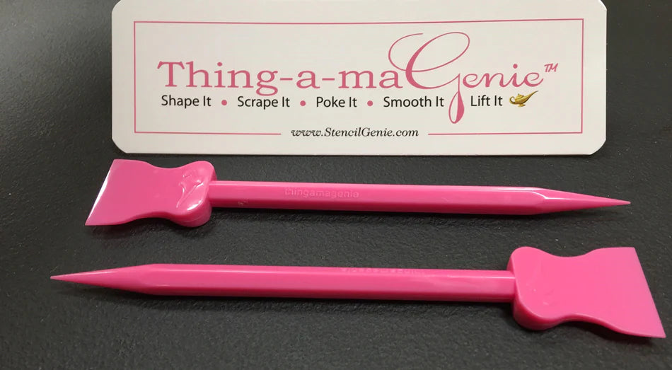Stencil Genie Thing-a-ma Genie Decorating Tool, 2 pack – Lorraines Cake &  Candy Supplies