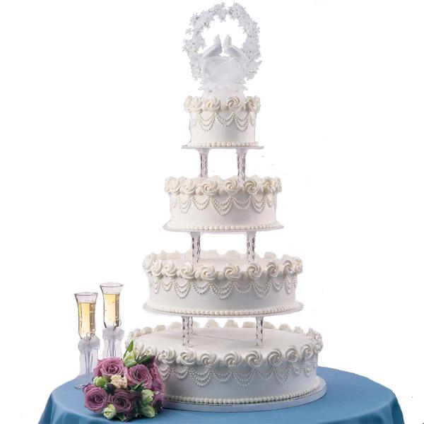 Wilton Crystal Clear Cake Divider - 12" White Divider Plate Only