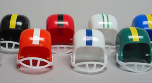 Football Helmets, 4 Pack