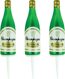 Champagne Bottle Picks, 8 Pack