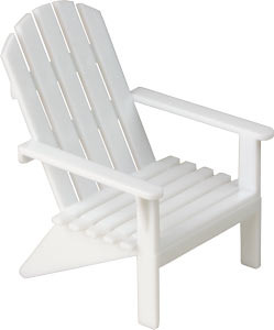 Adirondack Beach Chair, White