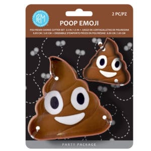 Emoji Poop Cookie Cutter, 2 Pack