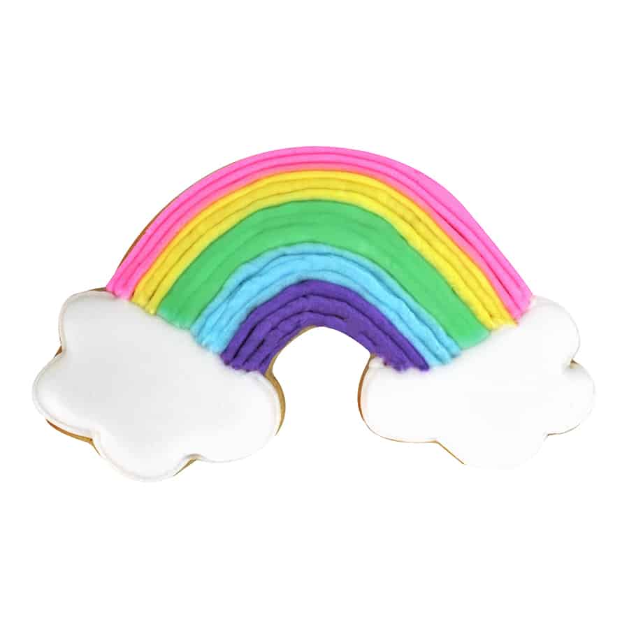 Rainbow with Clouds Cookie Cutter, 4.75"