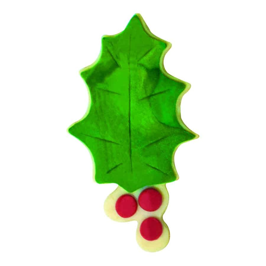 Holly Leaf with Berry Cookie Cutter, 3"