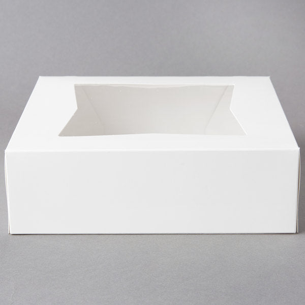 Pie Box with Window, 8" x 8" x 2-1/2"