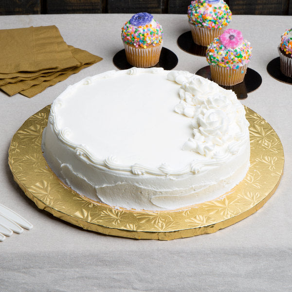 Round Cake Drum, 14", Gold